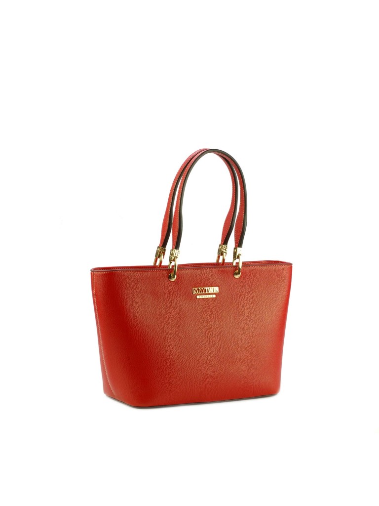 MYTWIN BORSA SHOPPING ANELLI IN ECOPELLE VS7752