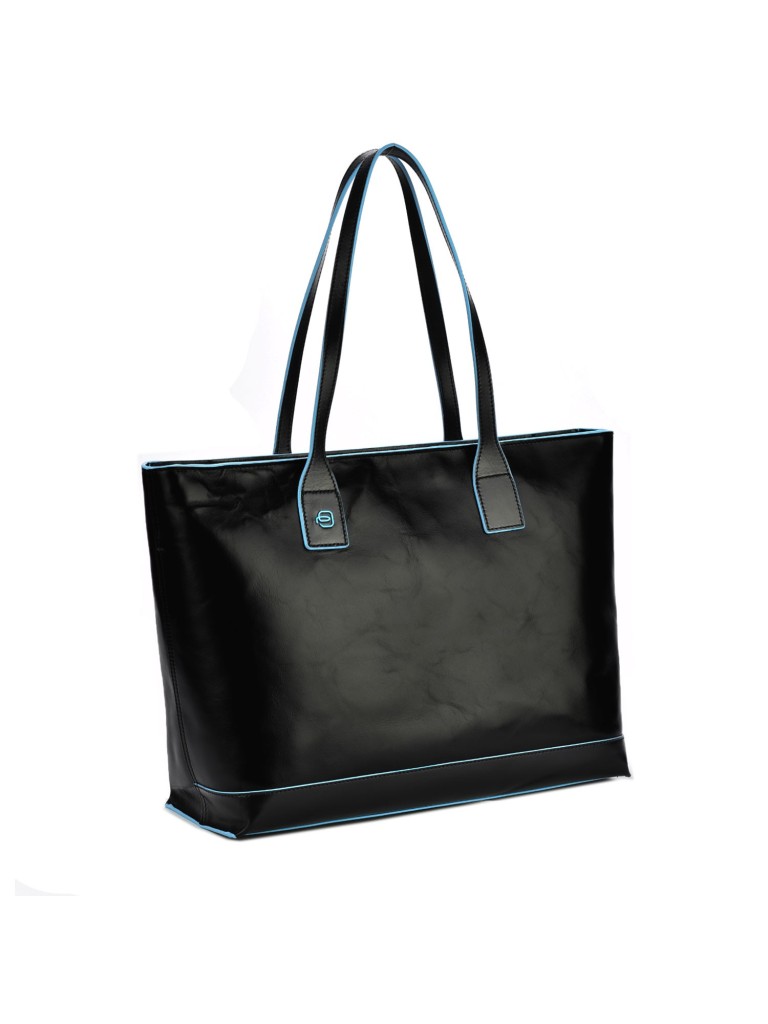 PIQUADRO BORSA SHOPPING BLU SQUARE BD3336B2