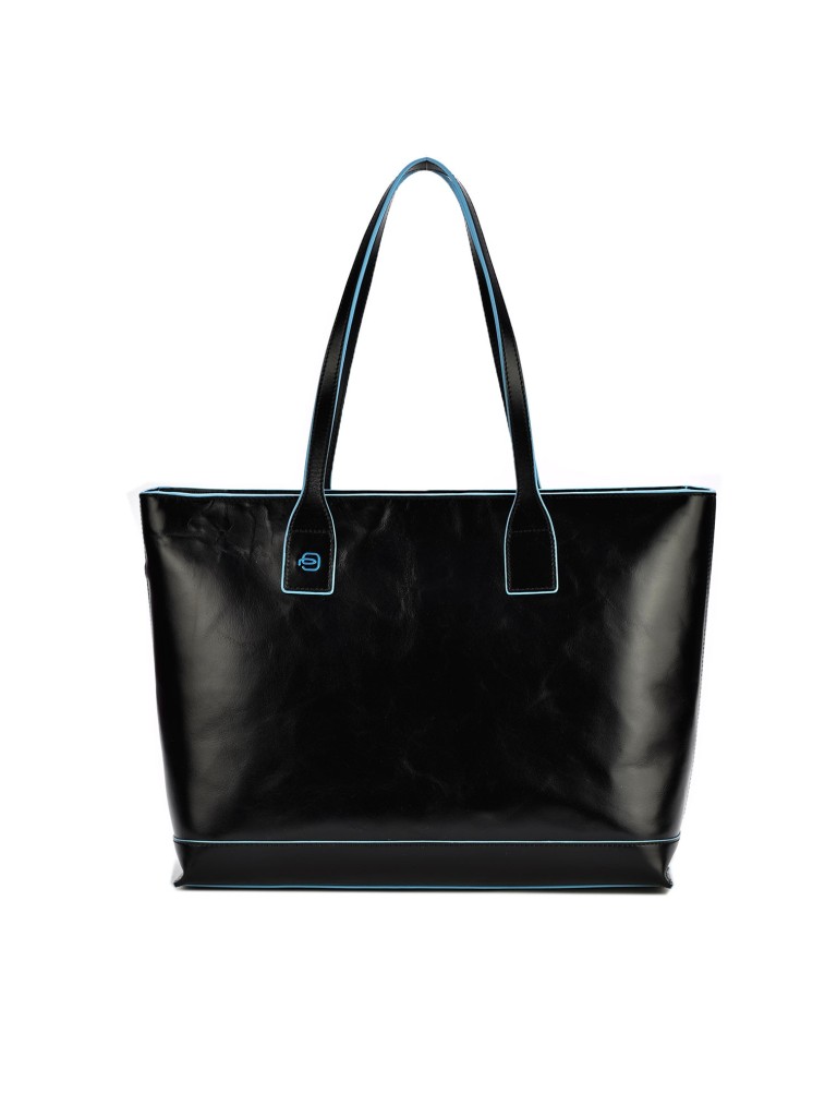 PIQUADRO BORSA SHOPPING BLU SQUARE BD3336B2