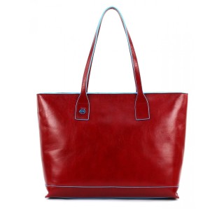 PIQUADRO BORSA SHOPPING BLU SQUARE BD3336B2