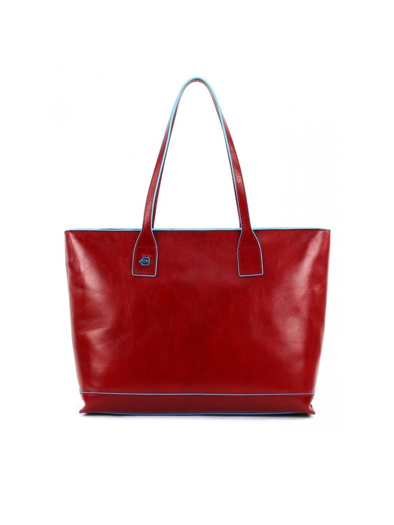 PIQUADRO BORSA SHOPPING BLU SQUARE BD3336B2