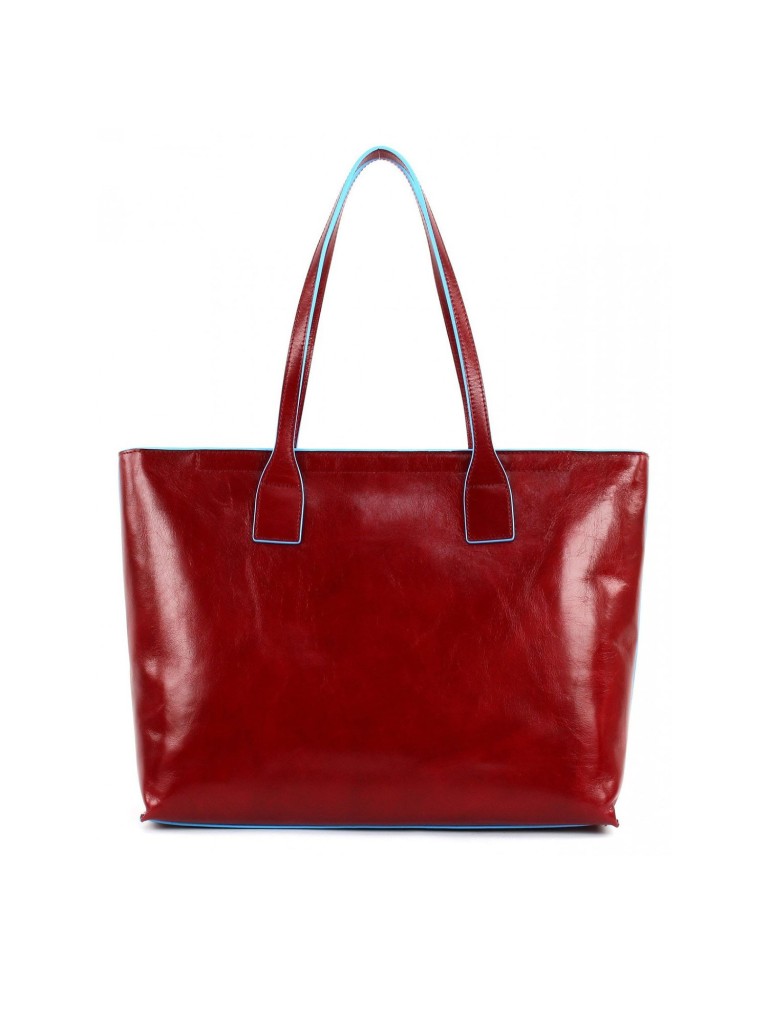 PIQUADRO BORSA SHOPPING BLU SQUARE BD3336B2