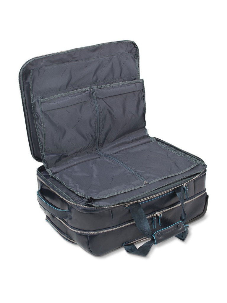 TROLLEY CABINA CON COMPARTIMENTO PORTA PC E PORTA iPad/iPadAir E PORTABILITA' A BORSONE BLUE SQUARE
