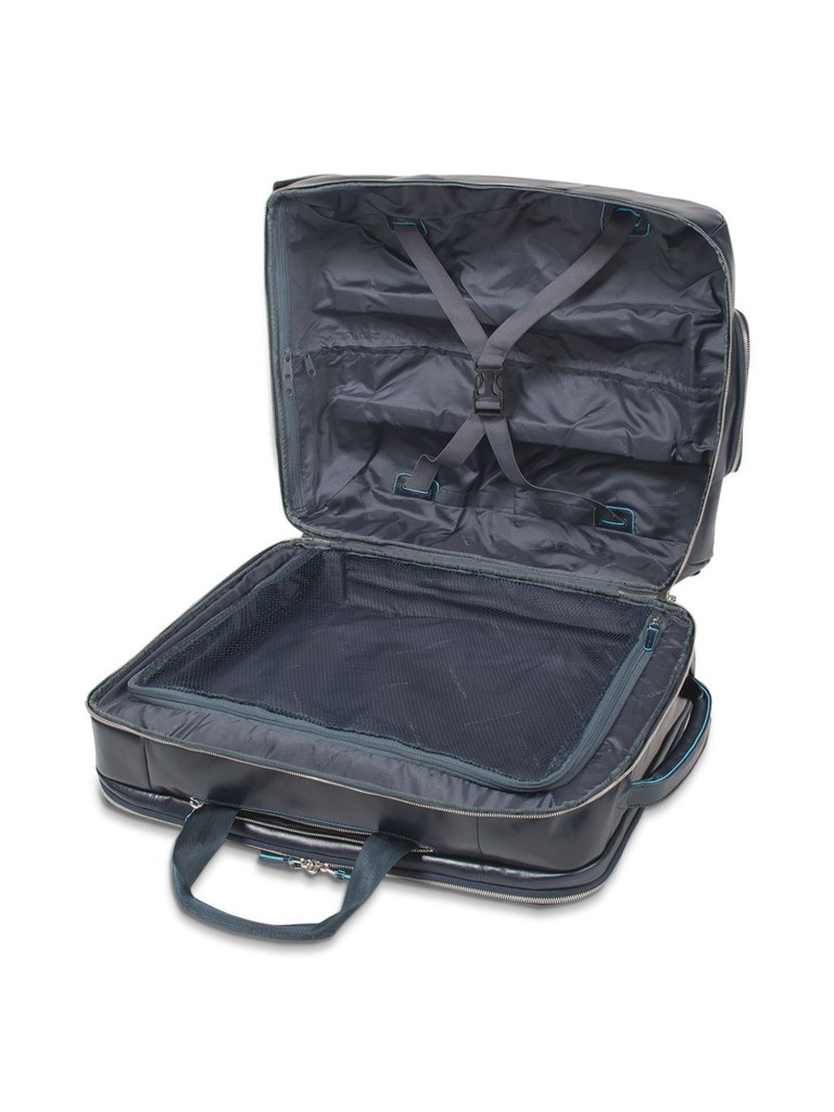 TROLLEY CABINA CON COMPARTIMENTO PORTA PC E PORTA iPad/iPadAir E PORTABILITA' A BORSONE BLUE SQUARE