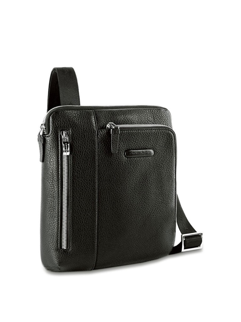 BORSELLO PORTA iPadAir/Air2, DOPPIA TASCA FRONTALE, TASCA PER LETTORE MP3 E PASSANTE PER AURICOLARI PIQUADRO