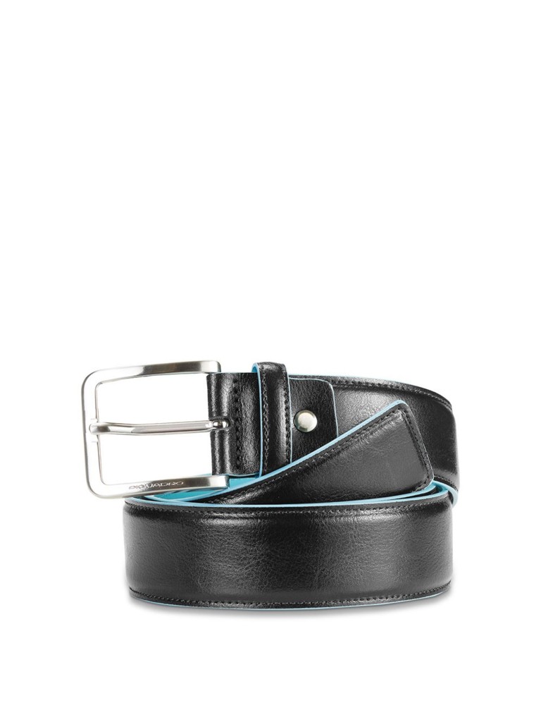 Cintura uomo 40mm con fibbia quadrata in pellegrigio scuro Blue Square Piquadro Cu3254b2