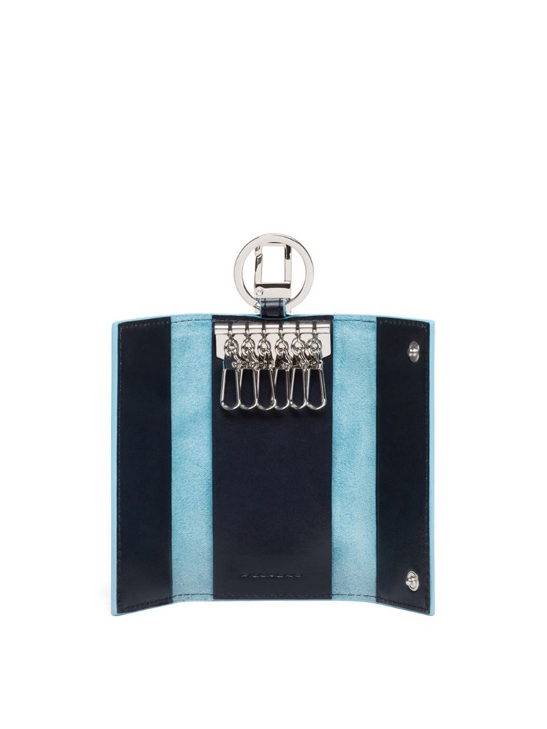 Portachiavi per porta blindata con moschettone grigio scuro Blue Square Piquadro Pc1397b2