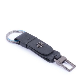 Portachiavi con moschettone e anelle Black Square PC3751B3