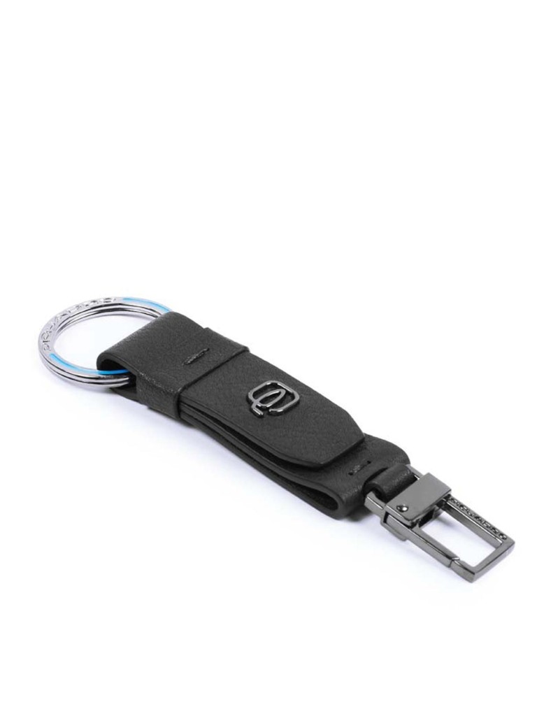 Portachiavi con moschettone e anelle Black Square PC3751B3