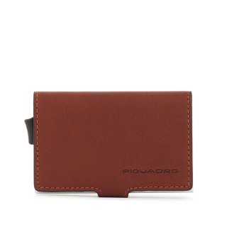 Piquadro Porta carte di credito in Metallo Black Square