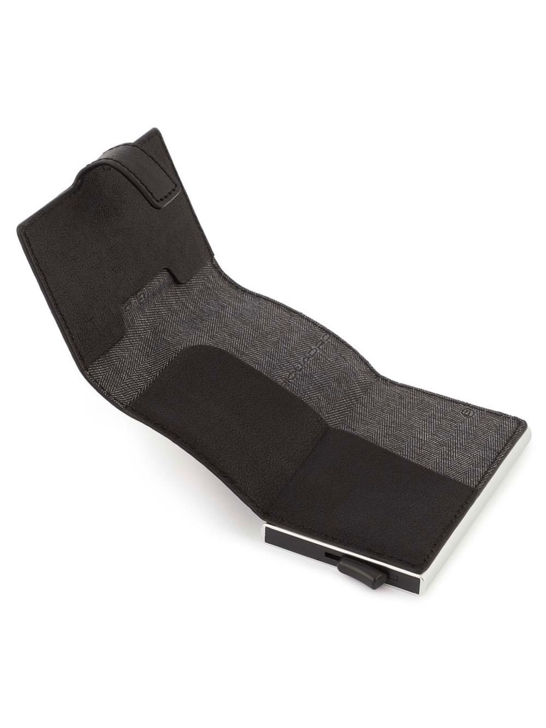 Piquadro Porta carte di credito in Metallo Black Square