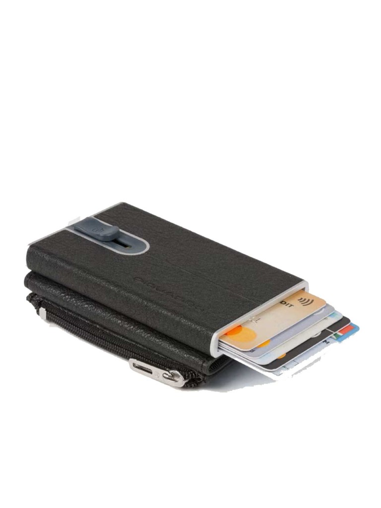 Compact wallet per banconote e carte di credito Black Square PP5585B3R
