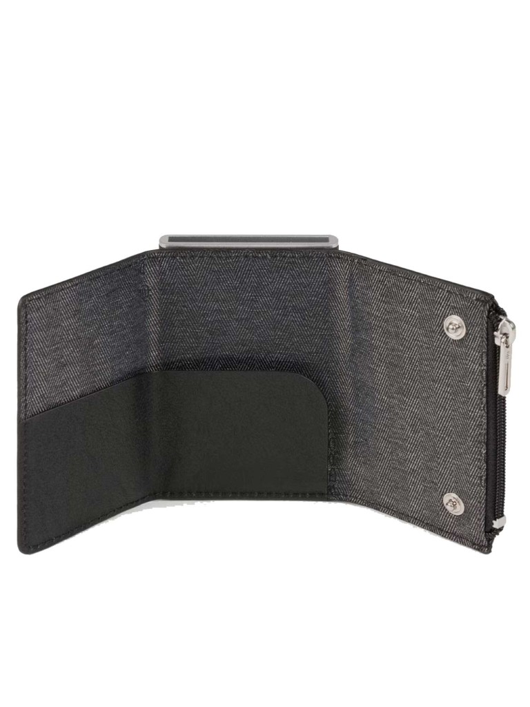 Compact wallet per banconote e carte di credito Black Square PP5585B3R