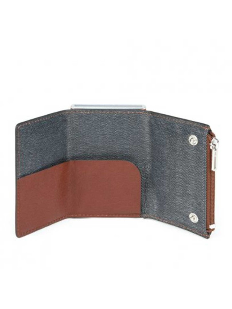 Compact wallet per banconote e carte di credito Black Square PP5585B3R