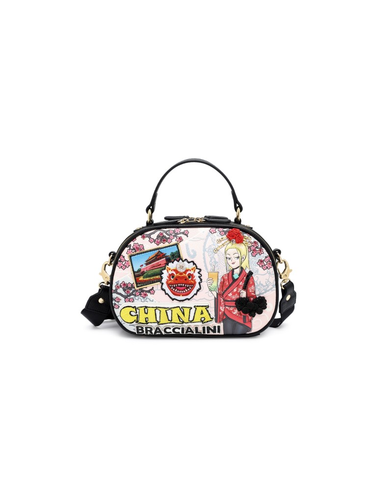 Borsa Braccialini Cartoline b17084