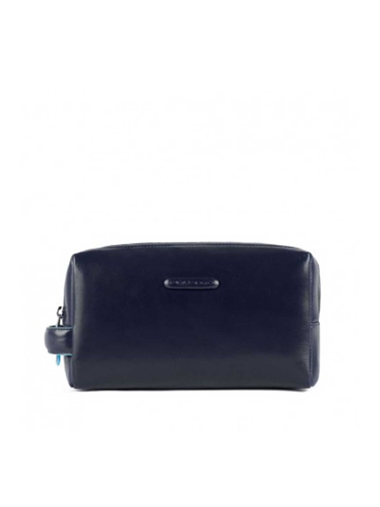 NECESSAIRE DA VIAGGIO A DUE SCOMPARTI BLUE SQUARE