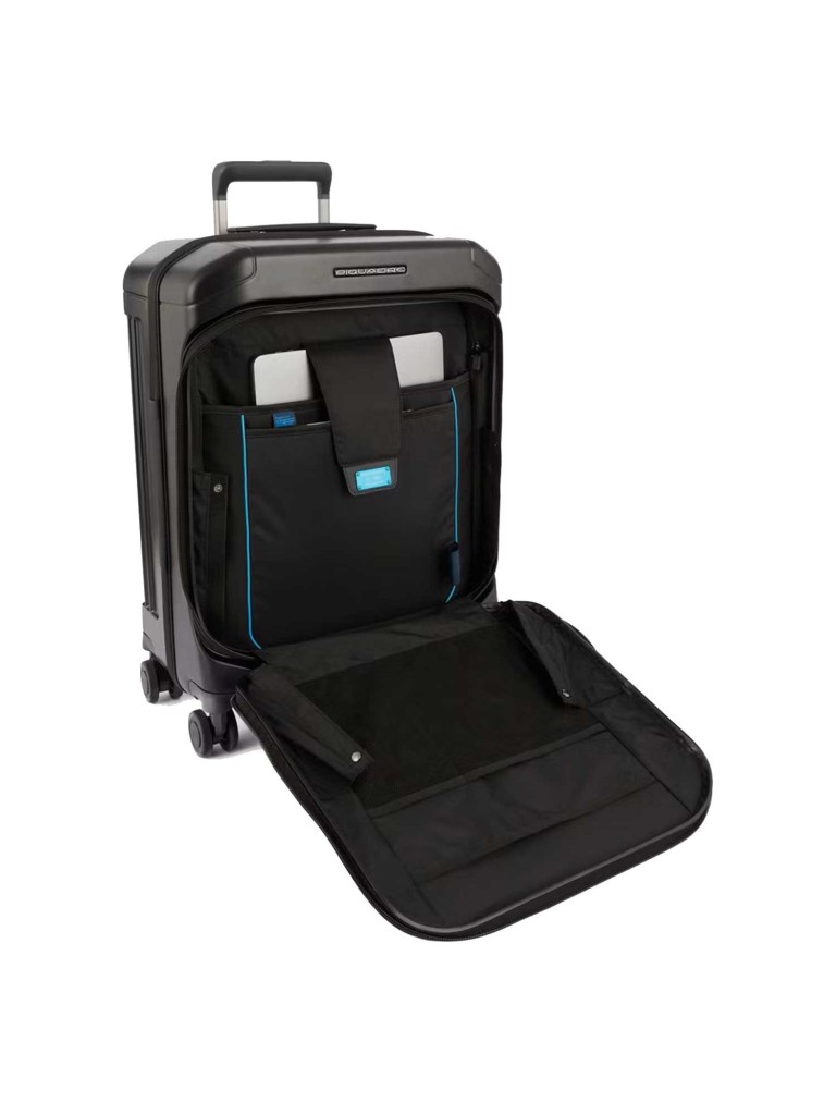 Piquadro Trolley Piccolo BV4426PQL tasca frontale PC 15,6"