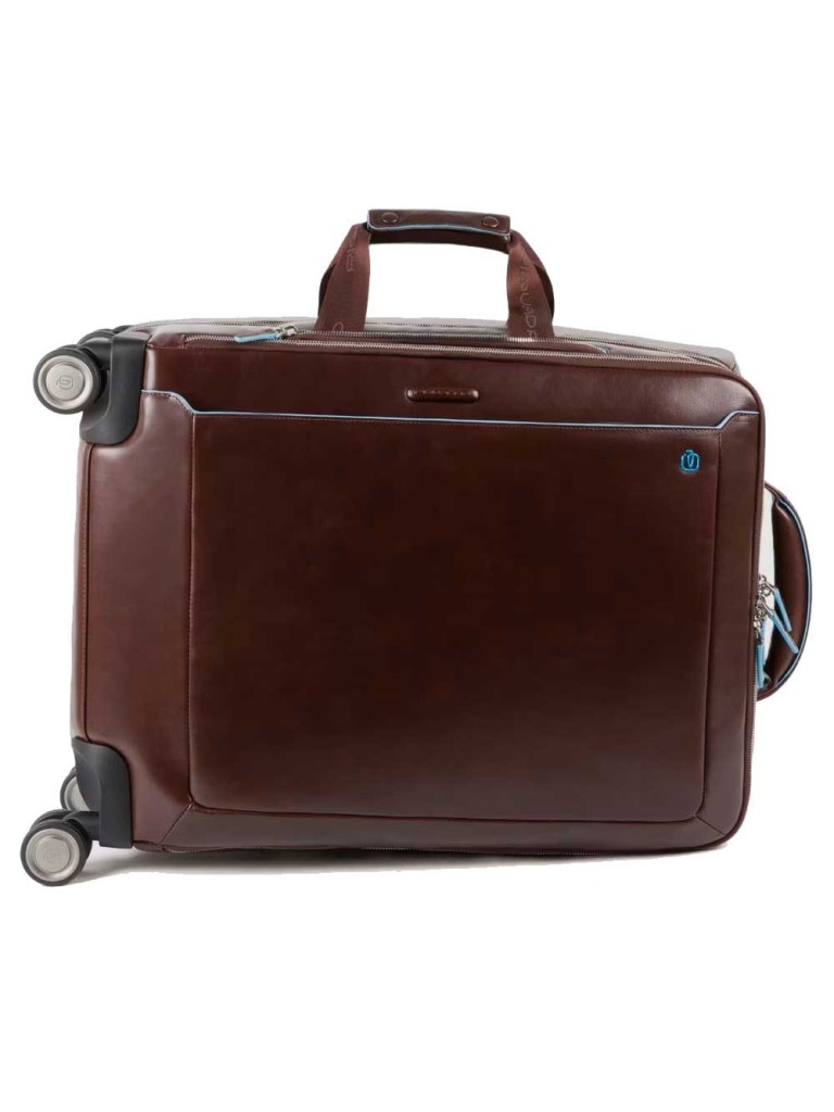 PIQUADRO CABIN TROLLEY BLUE SQUARE PORTA PC E IPAD BV5004B2