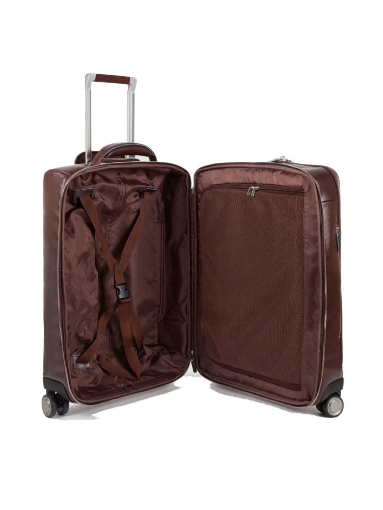 PIQUADRO CABIN TROLLEY BLUE SQUARE PORTA PC E IPAD BV5004B2