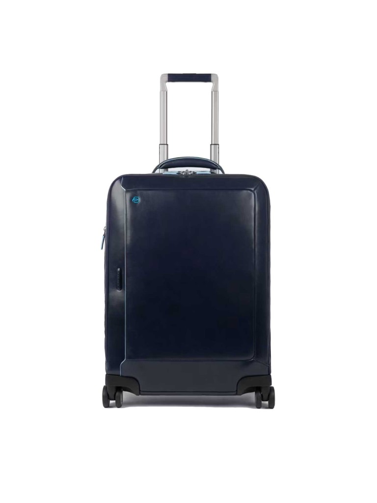 PIQUADRO CABIN TROLLEY BLUE SQUARE PORTA PC E IPAD BV5004B2