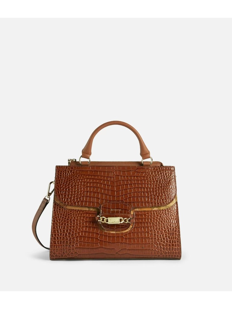 1classe Millenium Bag borsa A Mano in pelle stampa cocco