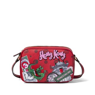Braccialini Borsa A Spalla Cartoline Hong Kong B16110