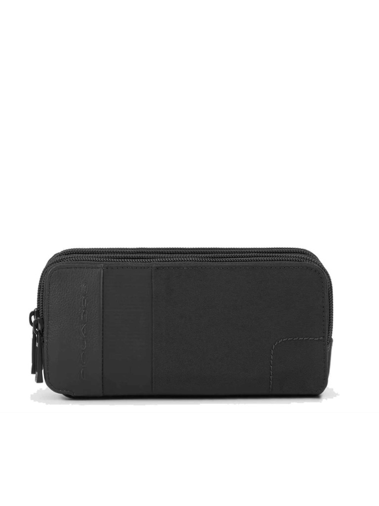 PIQUADRO ASTUCCIO A TRE SCOMPARTI IN TESSUTO RICICLATO AC2141P16S2R