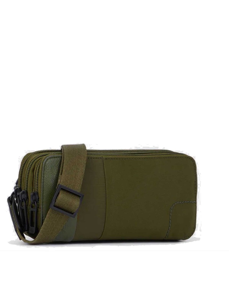 PIQUADRO ASTUCCIO A TRE SCOMPARTI IN TESSUTO RICICLATO AC2141P16S2R