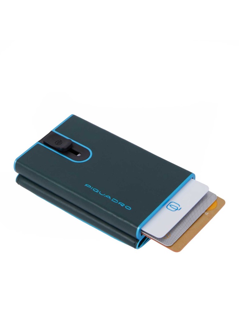 PIQUADRO COMPACT WALLET PER BANCONETE E CARTE DI CREDITO PP4891B2BLR