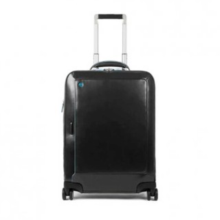 PIQUADRO CABIN TROLLEY BLUE SQUARE PORTA PC E IPAD BV5004B2