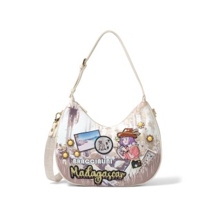 Braccialini Borsa Cartoline Madagascar B17626