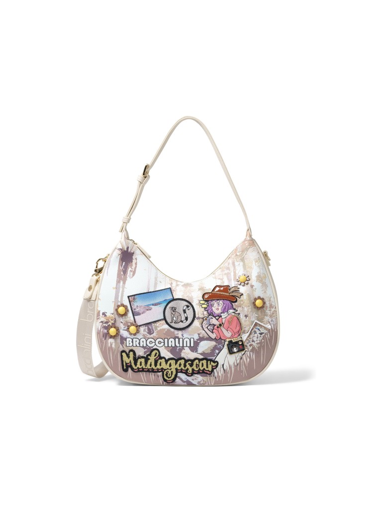 Braccialini Borsa Cartoline Madagascar B17626