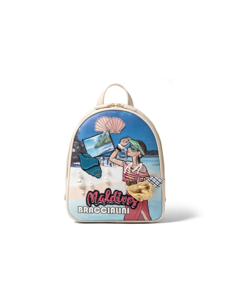 Braccialini Borsa Cartoline Maldive B17623