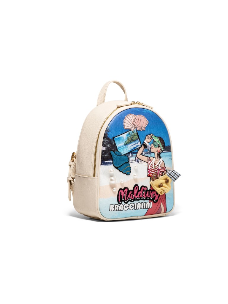 Braccialini Borsa Cartoline Maldive B17623