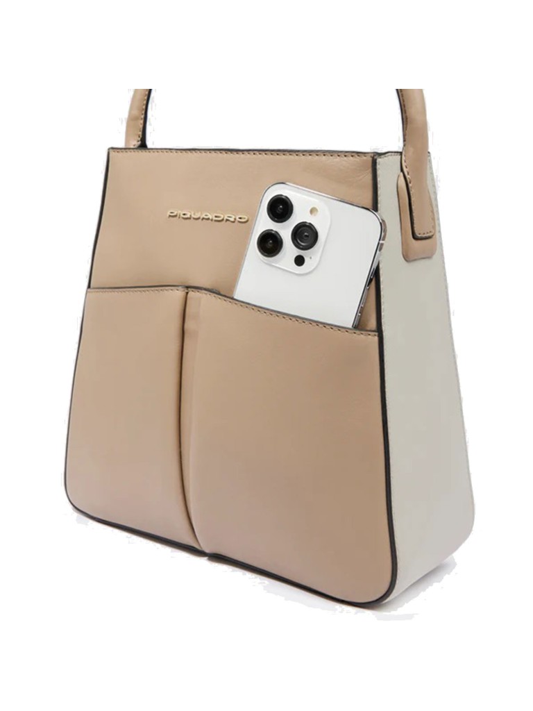 PIQUADRO Borsa tracolla donna in pelle porta iPad®min BD6462W134