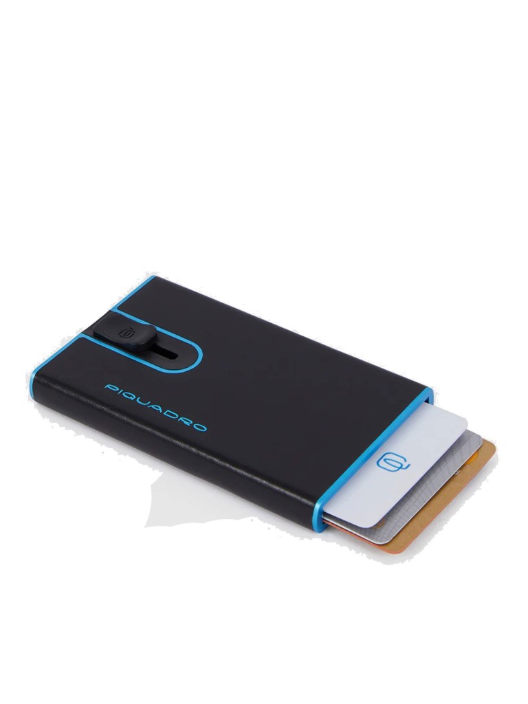 PIQUADRO Porta carte di credito con sliding system PP4825B2BLR