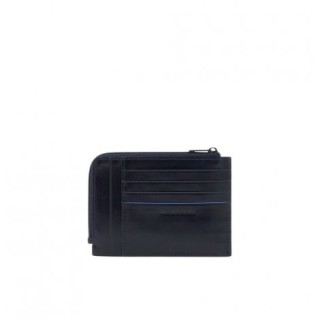 Piquadro Bustina Zippata In Pelle Portacarte Pu1243b2vr