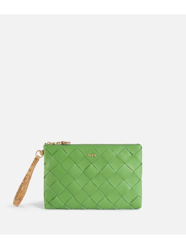 Alviero Martini Intreccio Clucth Piatta Con Polsiera