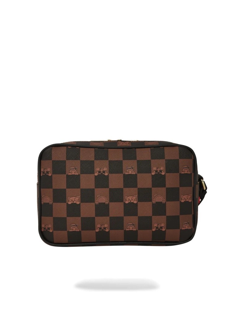 Sprayground Peeking Character Check Toiletkit 910b7510