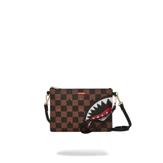 Sprayground Peeking Charcter Check Pochette 910b7509