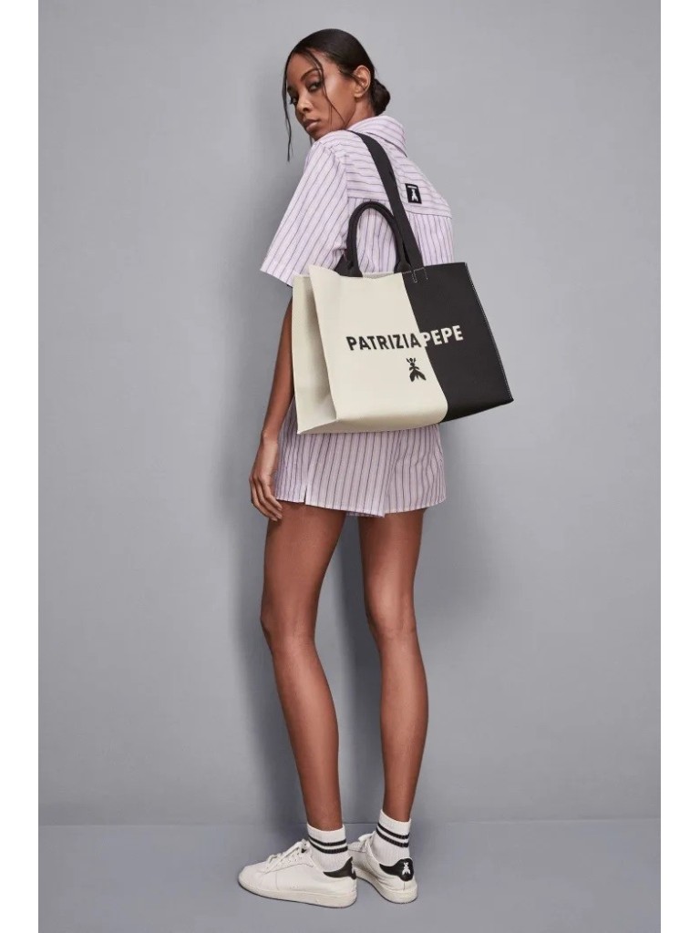 Patrizia Pepe Shopping bag in tessuto 2b0122