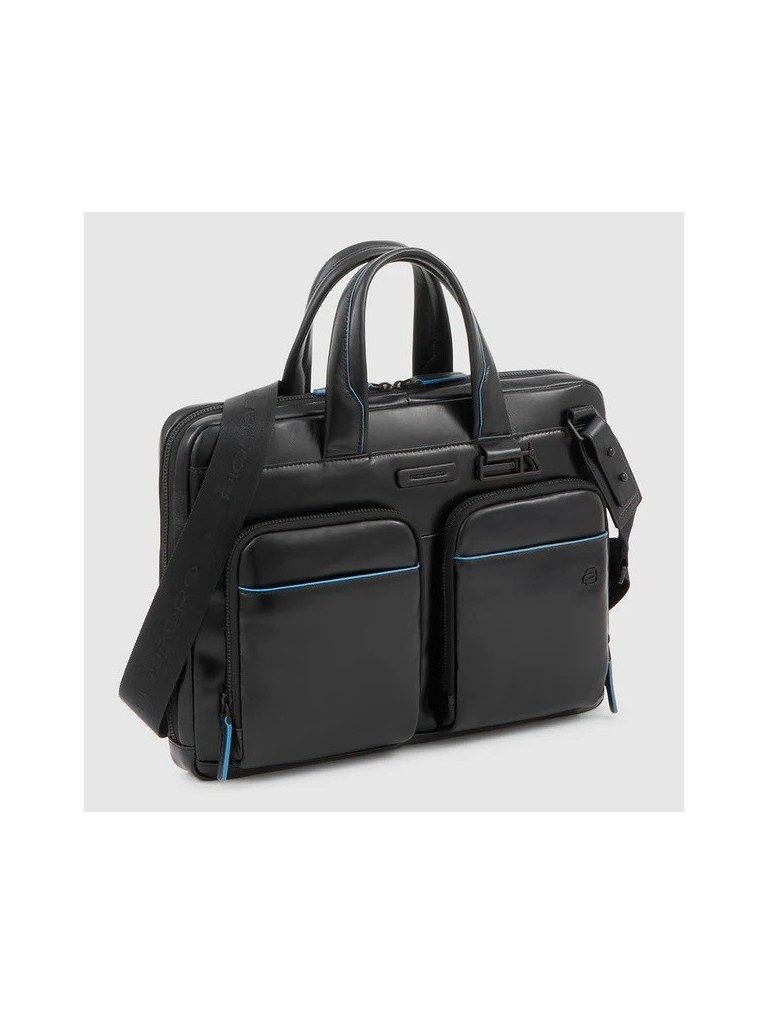 Piquadro B2revamp Cartella Sottile In Pelle Pc14 Ca6105b2v