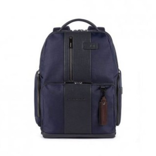 PIQUADRO Zaino uomo porta PC e iPad® in tessuto e pelle CA4439BR2BM