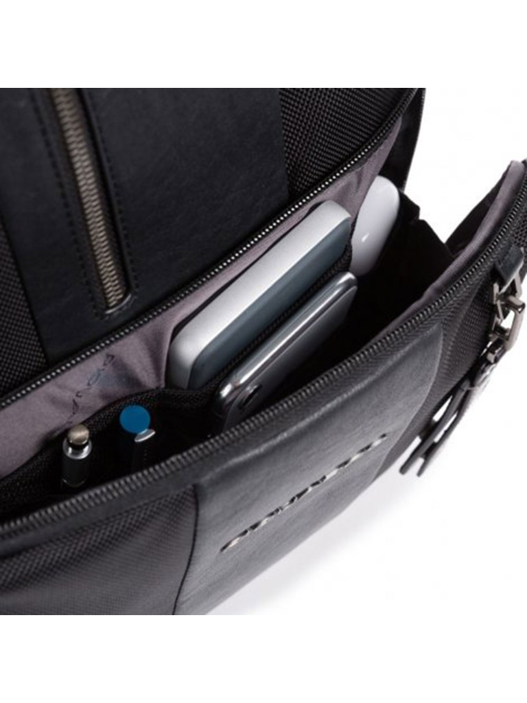 PIQUADRO Zaino uomo porta PC e iPad® in tessuto e pelle CA4439BR2BM