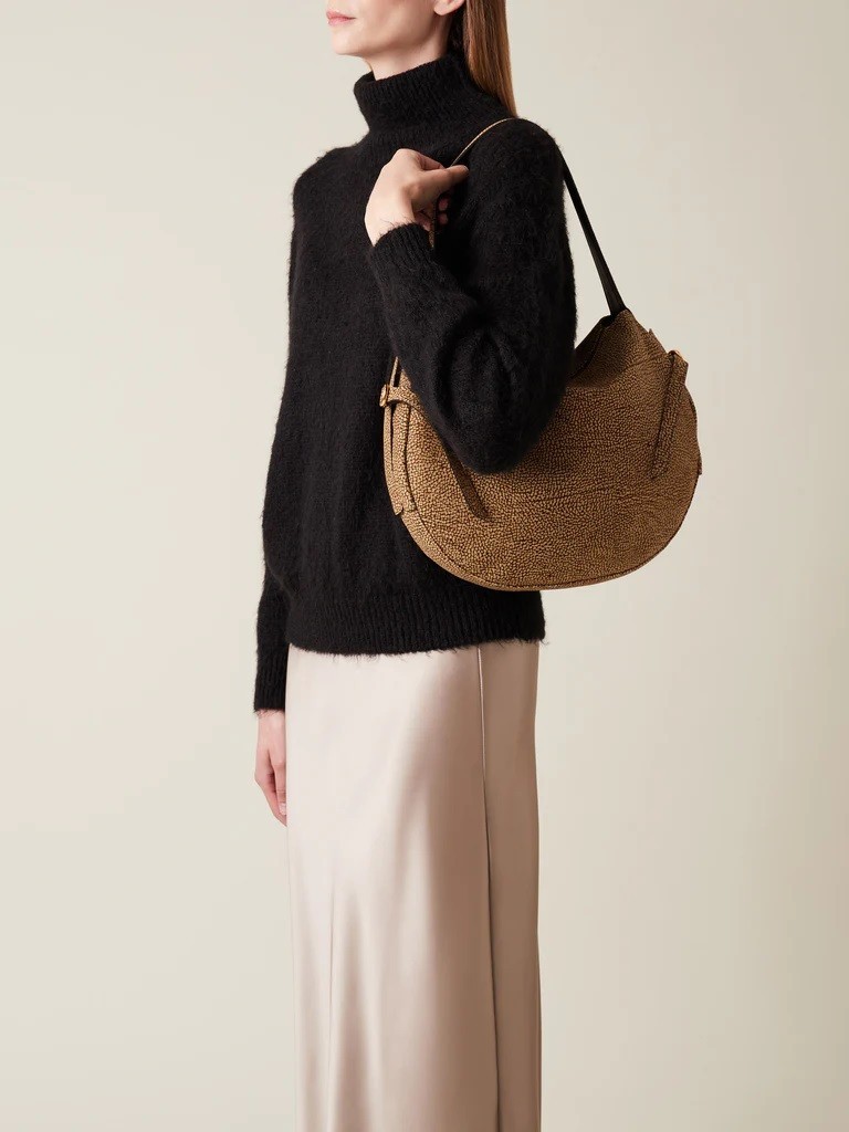 Borbonese Camoscio Op Borsa Hobo M. 91010103-684