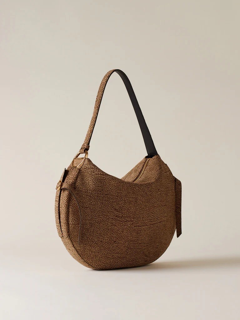 Borbonese Camoscio Op Borsa Hobo M. 91010103-684