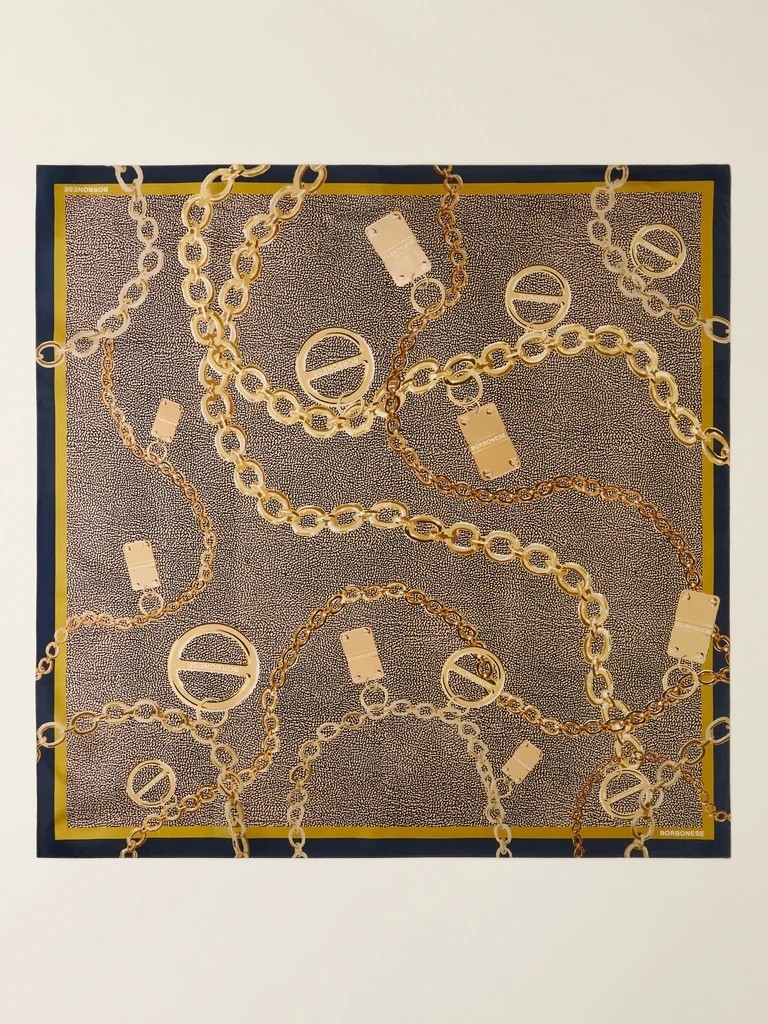 Borbonese Tessile Foulard Catene 90x90 91060068-0144