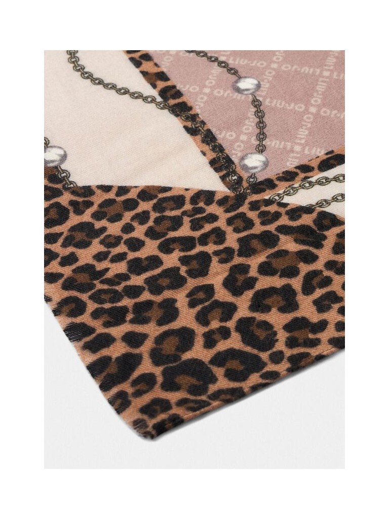 Liujo-ecs Stola Pearls Animal 70x180 Sciarpa/scialle-2f5081-t0300