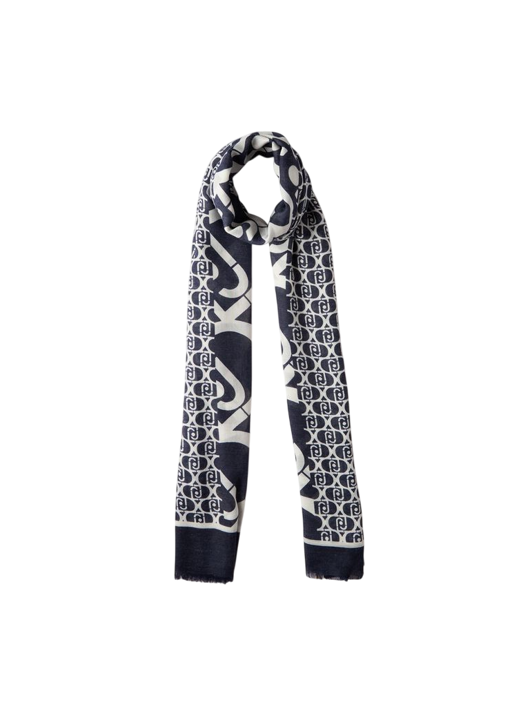 LiujoSciarpa Logo Denim 70x180