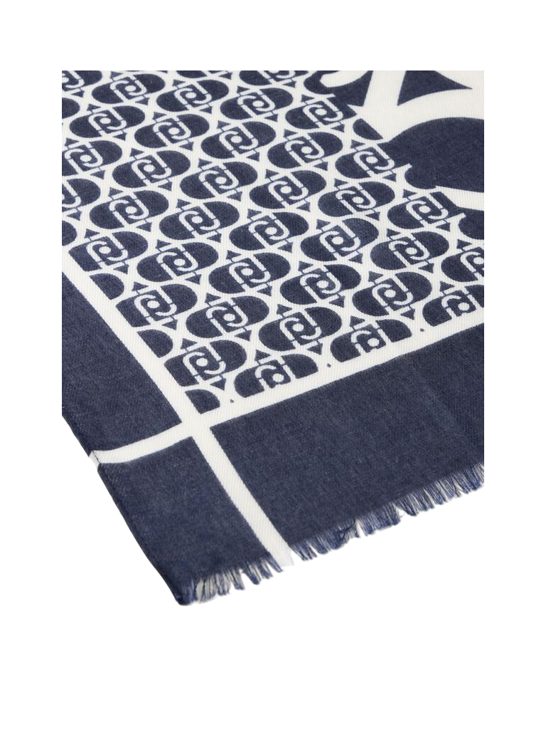 LiujoSciarpa Logo Denim 70x180
